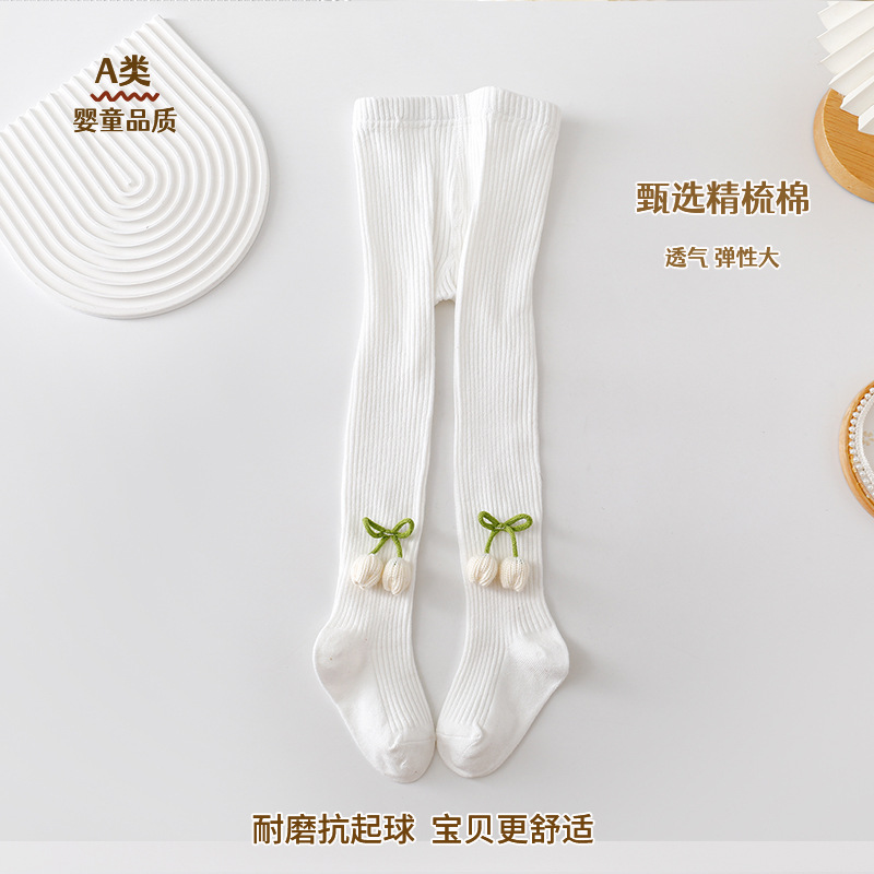 女童春秋款郁金香连裤袜