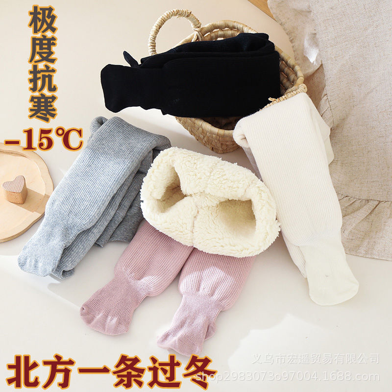 冬季加绒婴童连裤袜15