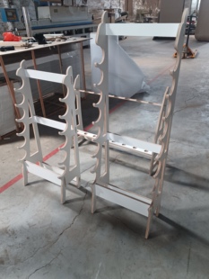 浏阳加特林烟花置物架蓝色放置架生态板展示架新年烟花爆竹