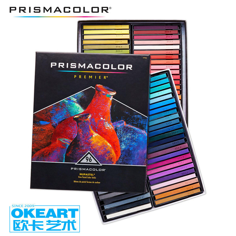 美国三福Prismacolor霹雳马水溶色粉笔粉彩12 24 36 96色套装进口