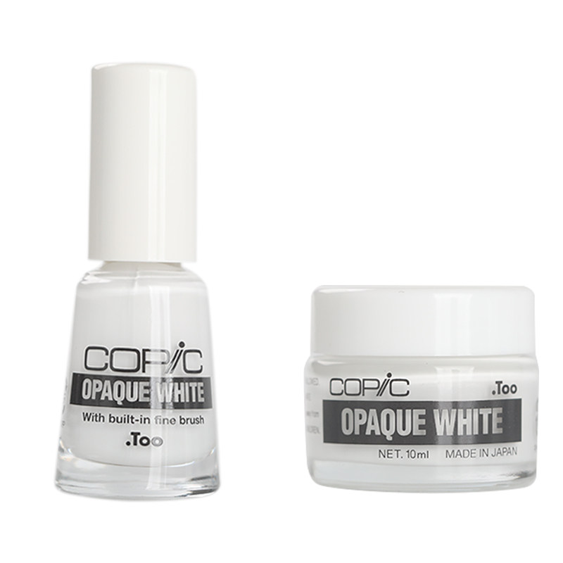 일본 COPIC 불투명 흰색 흰색 안료 미백 액체 수채화 하이라이트 잉크 6ML10M