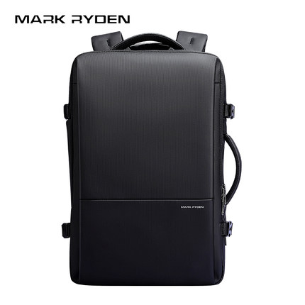 马可·莱登简约双肩背包都市通勤大容量笔记本电脑包可扩容旅行包