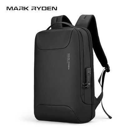 马可·莱登双肩背包男密码锁防盗笔记本电脑包出差旅行包防泼水