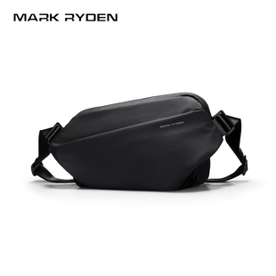 马可·莱登磁吸胸包机能斜挎包男潮牌大容量单肩邮差包机车骑行包