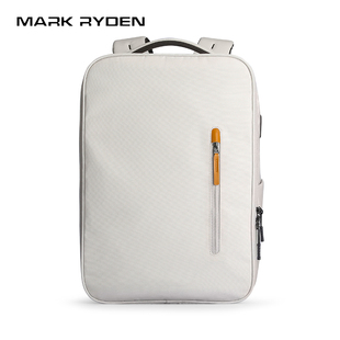 马可·莱登休闲双肩背包简约学生书包17.3英寸电脑包户外旅行包