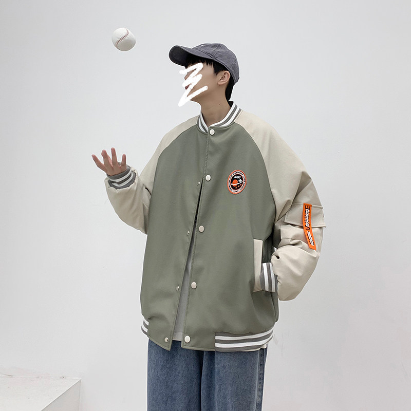 主推2021冬季PU皮棒球服棉衣加厚男QT4029-M05,男装棉衣,电商A021