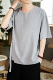 大码风夏季棉麻宽松民族风汉服日常T恤男QT4029-T2051，男装T恤，电商A021
