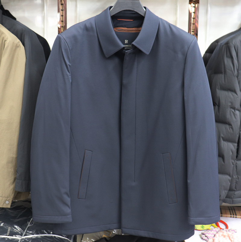 2025冬季新款杰克雄狮男装休闲男士商务翻领轻便活套羽绒服2811