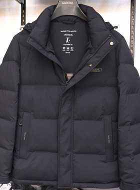 2025冬季新款NAMCHOA諾諦卡男装休闲男士简约可脱卸帽羽绒服25657