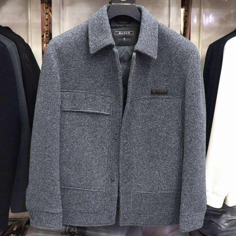 2025秋冬新款杰克雄狮男装休闲男士简约百搭翻领夹克羽绒胆88536