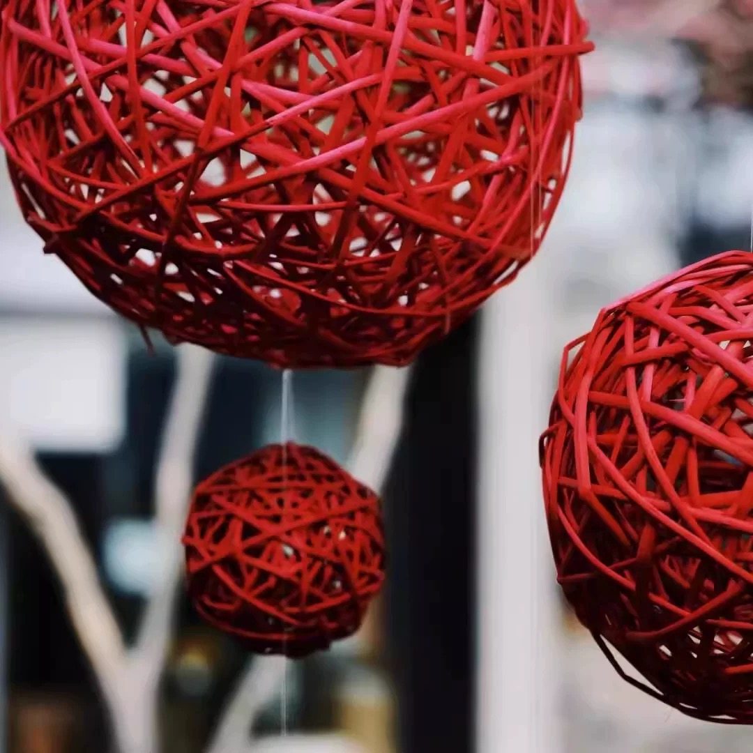 2026新年装饰品红色藤编圆球户外庭院场景布置道具春节氛围感吊饰,节庆用品/礼品,装扮布置套餐,淘宝优惠券,粉丝福利购,淘宝优惠卷