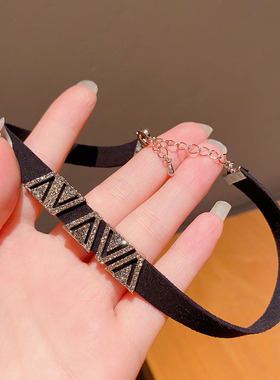 ins满钻轻奢高级感短款颈带