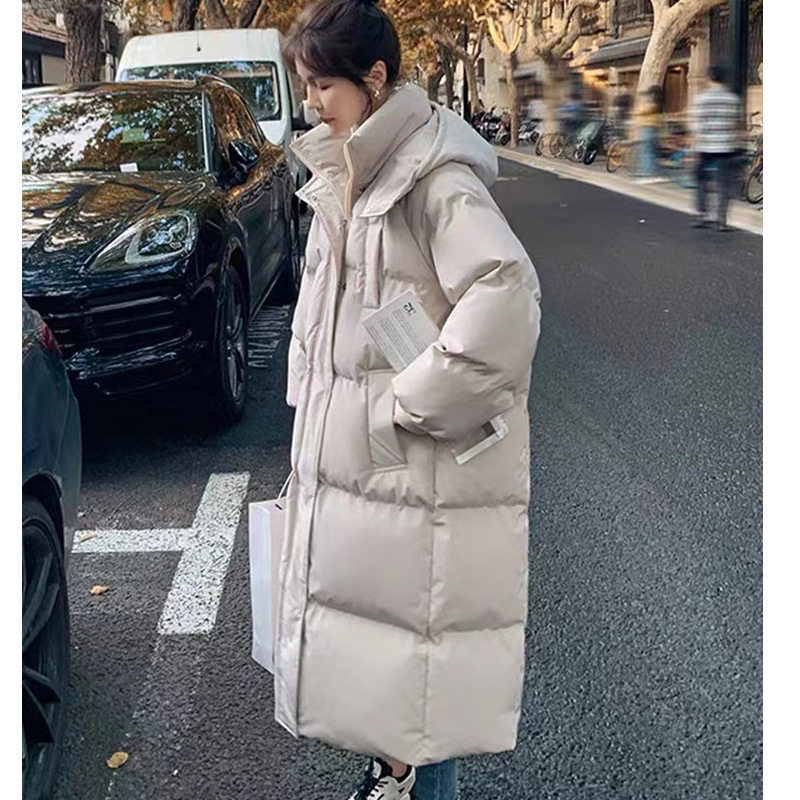 羽绒棉衣棉服女中长款2025年新款加厚韩版东大门连帽冬装外套女潮