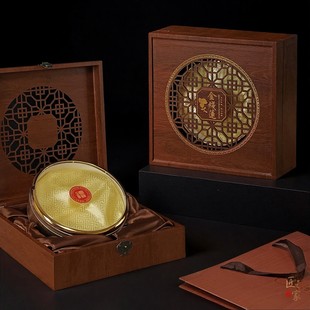 新款金线莲通用包装盒雕刻窗花木盒山珍海味100-500克装礼盒空盒