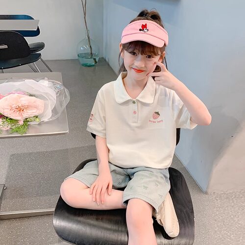 女童短袖T恤夏装2025新款
