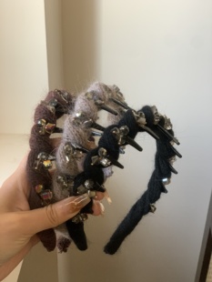 韩国2025新款高级感气质水钻发箍发饰头饰发圈头饰发发箍头箍女