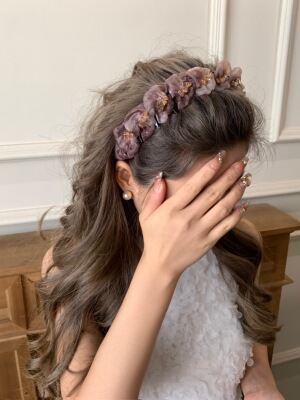 高级感网纱麻花闪钻带齿波浪发箍女网J红高颅顶洗脸头箍压头发卡