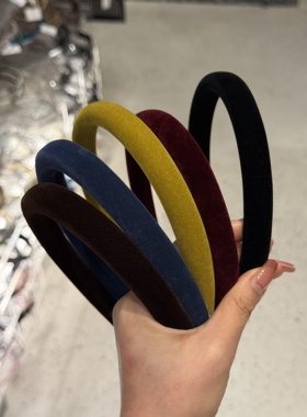 韩国东大门秋冬2025新款高级感丝绒发箍女高颅顶头箍发饰头箍女