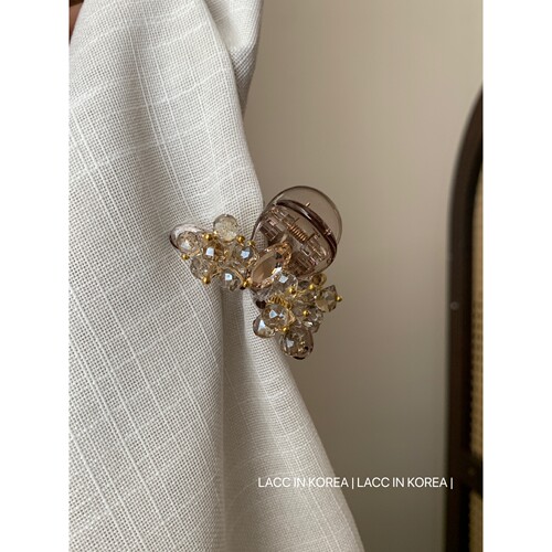 韩国轻奢水晶串珠小号抓夹2026新款精致高级感公主头侧边刘海夹女