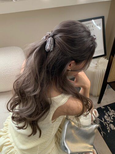 韩国原创设计新款水晶流苏韩国小抓夹发饰春夏搭配高级感抓夹女