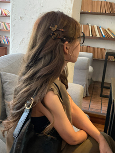 韩国高级感豹纹爱心发夹2025新款气质前额一字夹侧边刘海夹头饰女