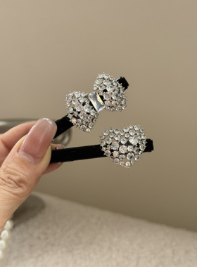 韩国进口精致小夹子八字刘海夹侧边夹女前额碎发夹高级感水钻发夹
