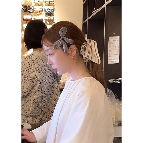 韩国法式甜美丝绒蝴蝶结发夹2026新款侧边刘海碎发夹气质发饰女