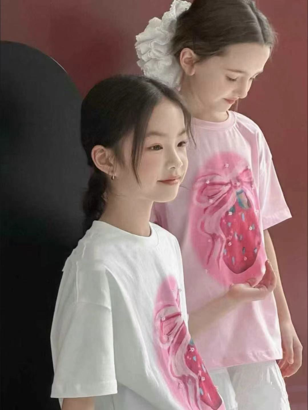 女童夏季T恤2025新款洋气女大童夏装短袖恤