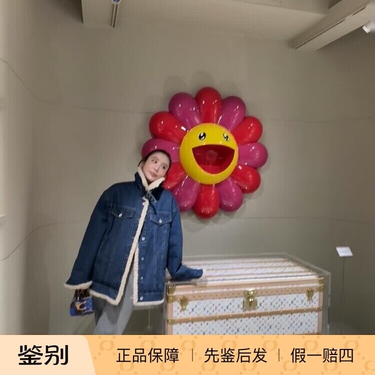 奢店 2025新款 LV/路易威登 村上隆白三彩收纳旅行箱 M13217