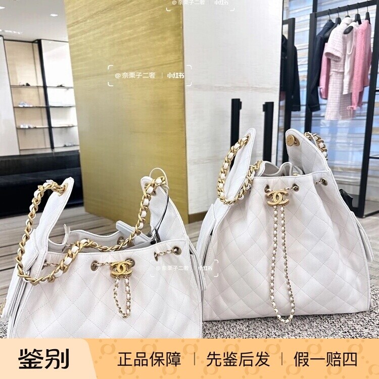 奢店代购 2025s 新款Chanel/香奈儿 25bag中号荔枝纹牛皮hobo手袋
