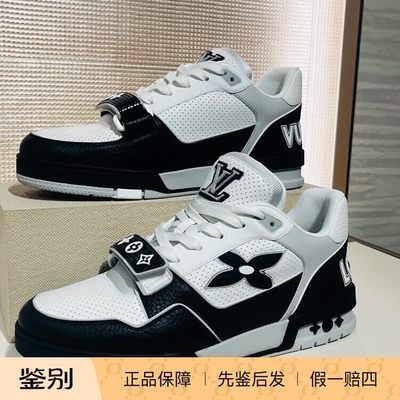 奢店代购 2025新款 LV/路易威登 TRAINER 牛皮透气魔术贴运动鞋