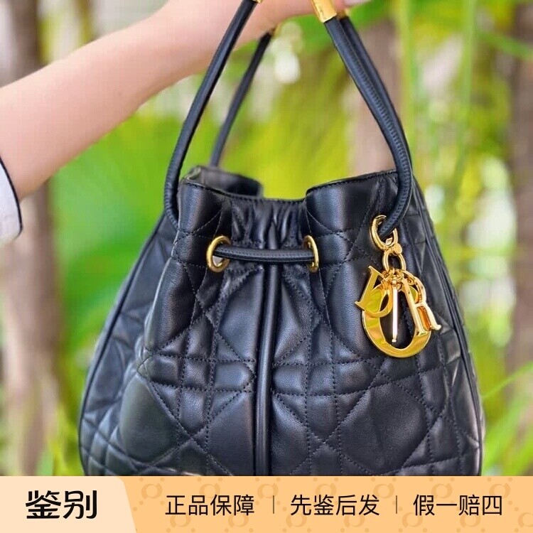 新款 奢店代购 2024正品 DIOR/迪奥 Dior Nolita 吊床水桶单肩包