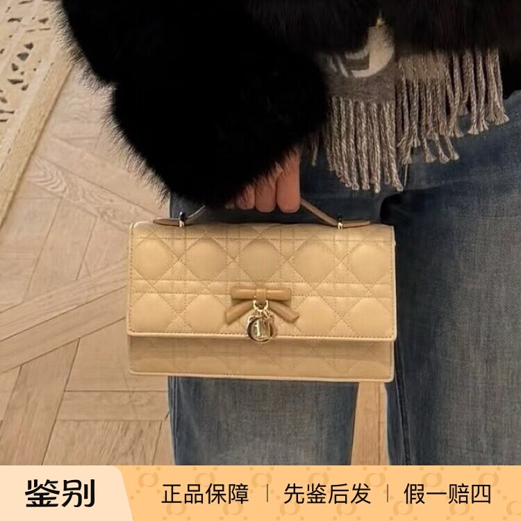 奢店代购 2026 新款正品 DIOR/迪奥 My Dior 羊皮迷你链条发财包
