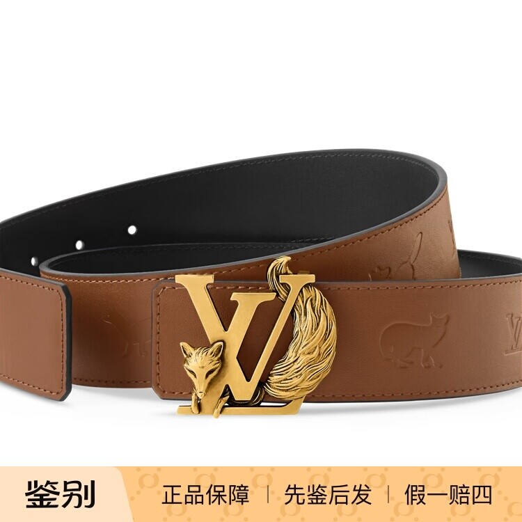 奢店代购2026新款 LV/路易威登 INITIALES FOX 40双面腰带 M4522U