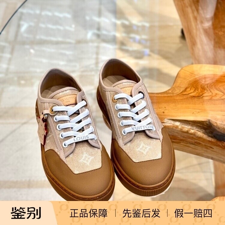 奢店代购 2025新款 LV/路易威登 LAGOON 猫咪帆布运动鞋 1AIFAW