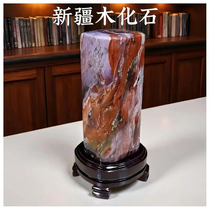 精品新疆木化石  原石奇石收藏 自然石天然 中式摆件硅化木 生财