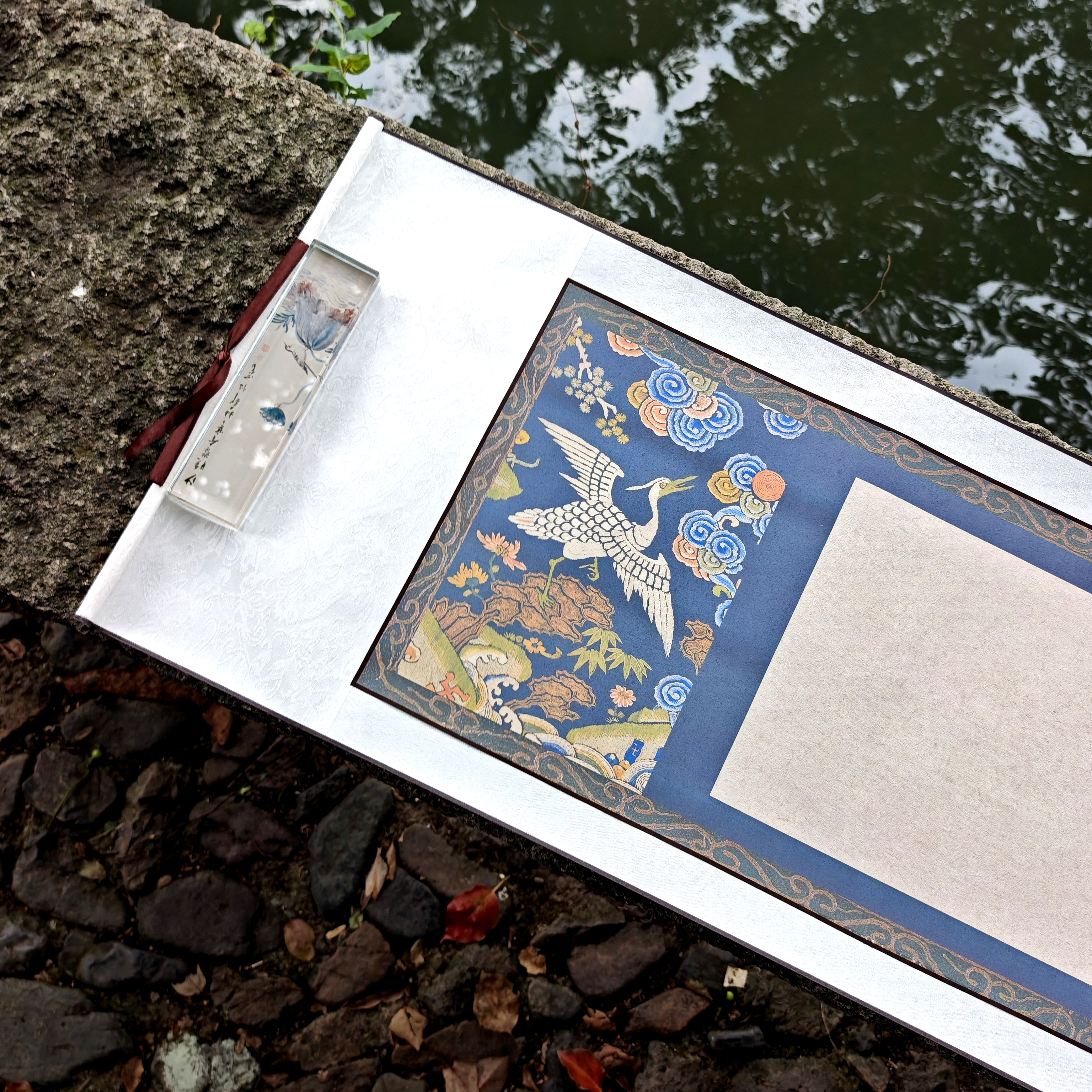 活动会议领导签名签到卷轴礼盒装