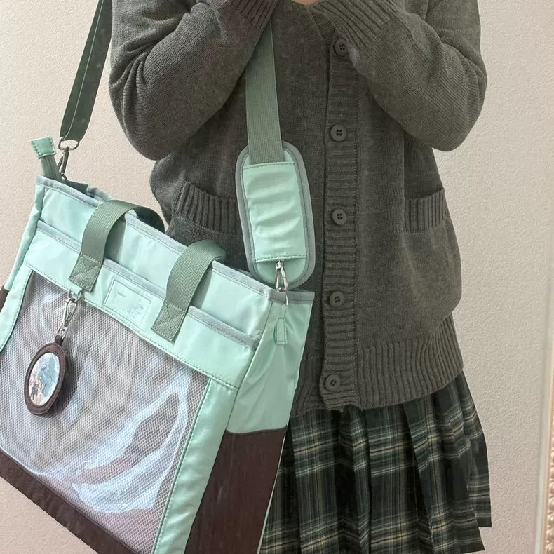 日系JK制服大容量痛包2025新款夏季流行百搭通勤斜挎包轻便单肩包