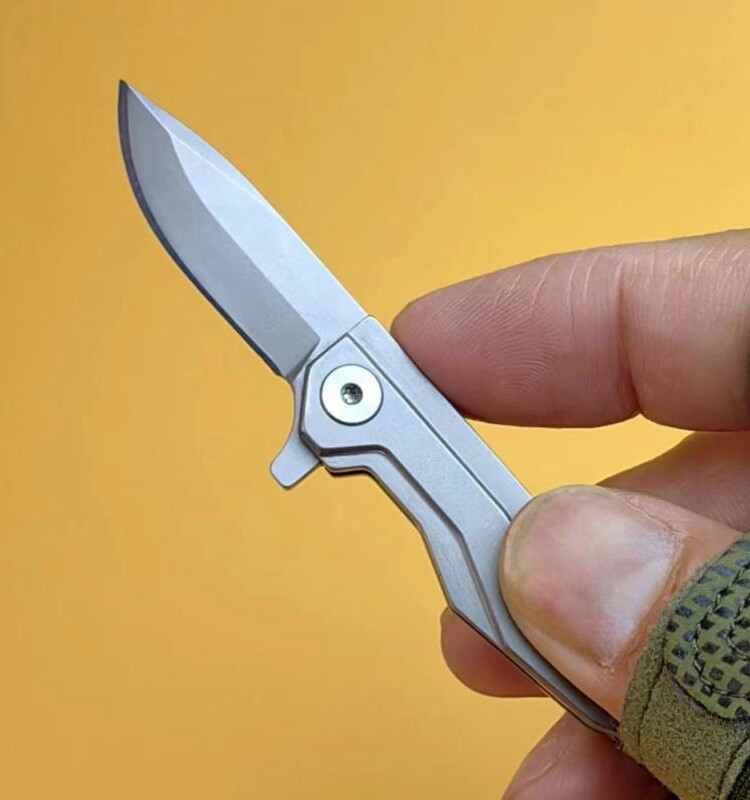 小蚂蚱折叠小刀钥匙扣小刀银锋利迷你快开随身edc便携开箱拆快递