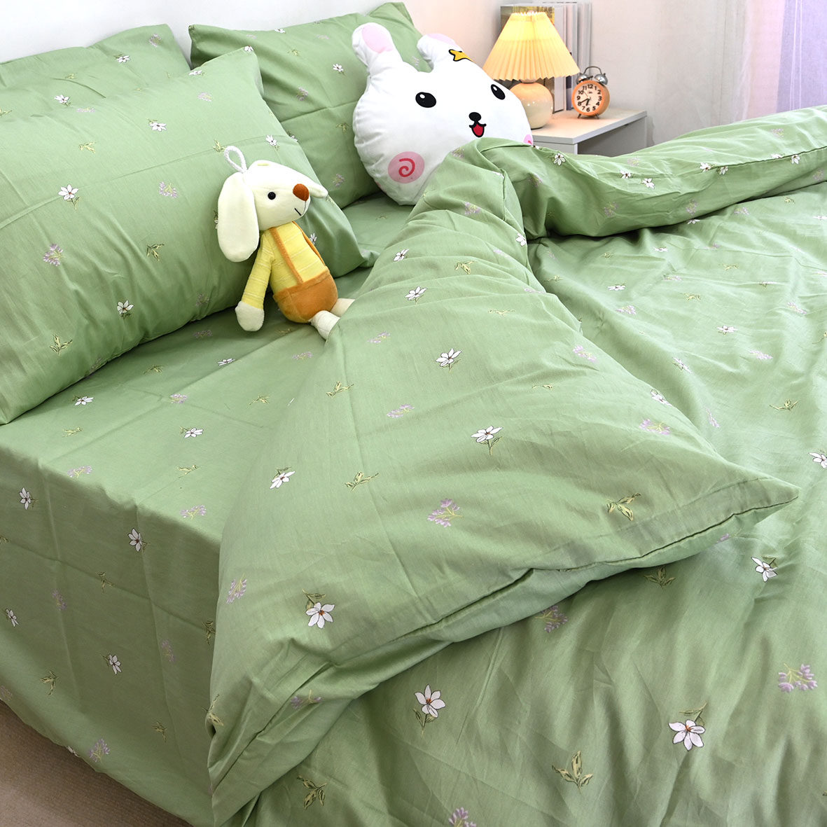 2026森系田园全棉纯棉小碎花抗起球寝室三件套四件套被单床品套件