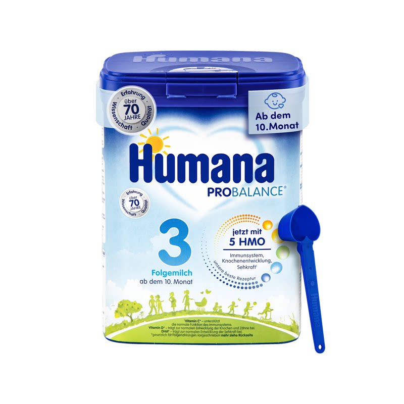 德国瑚玛娜 Humana 3段5HMO婴幼儿配方奶粉三段原装进口750g 28.2