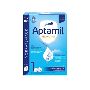 德国爱他美1段蓝罐经典 Aptamil一段进口新生儿配方奶粉1200克盒 版