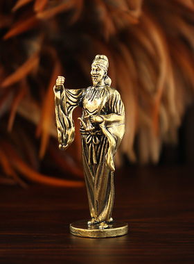 微缩李白迷你人物诗人李白摆件