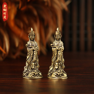 新款创意妈祖黄铜挂件汽车钥匙扣吊坠旅游景点纪念品手机挂链包挂