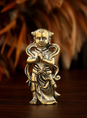 家用供奉客厅摆件善财童子神像