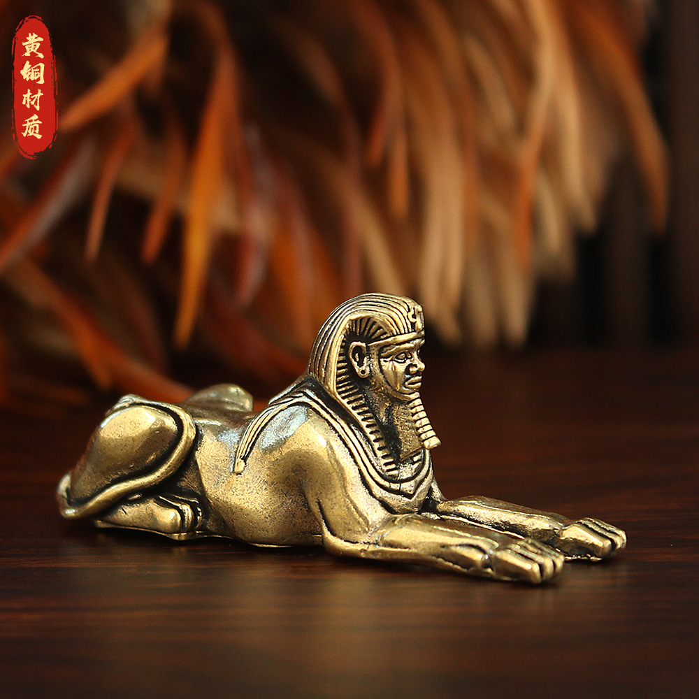 跨境古埃及狮身人面像黄铜摆件