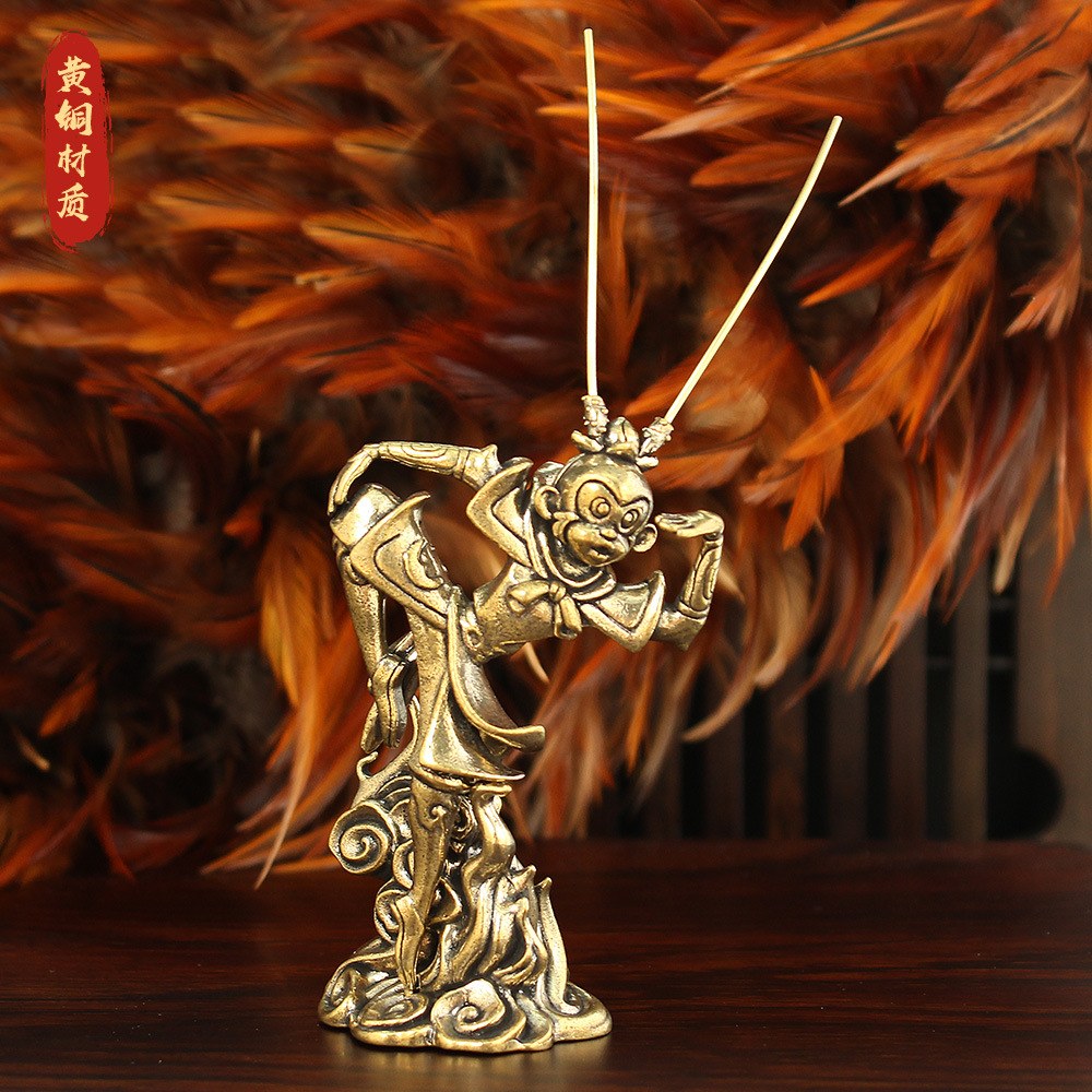 新款黄铜孙悟空摆件齐天大圣斗战