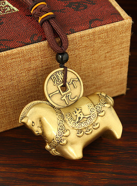 新款黄铜马上发财赚一亿国风