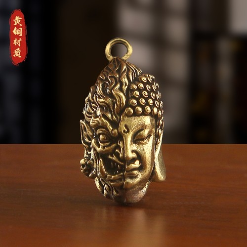 纯铜一念成佛挂件汽车吊坠