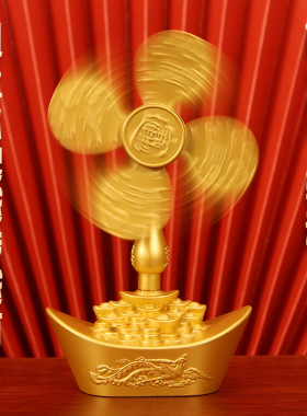 龙凤元宝风车摆件家居客厅